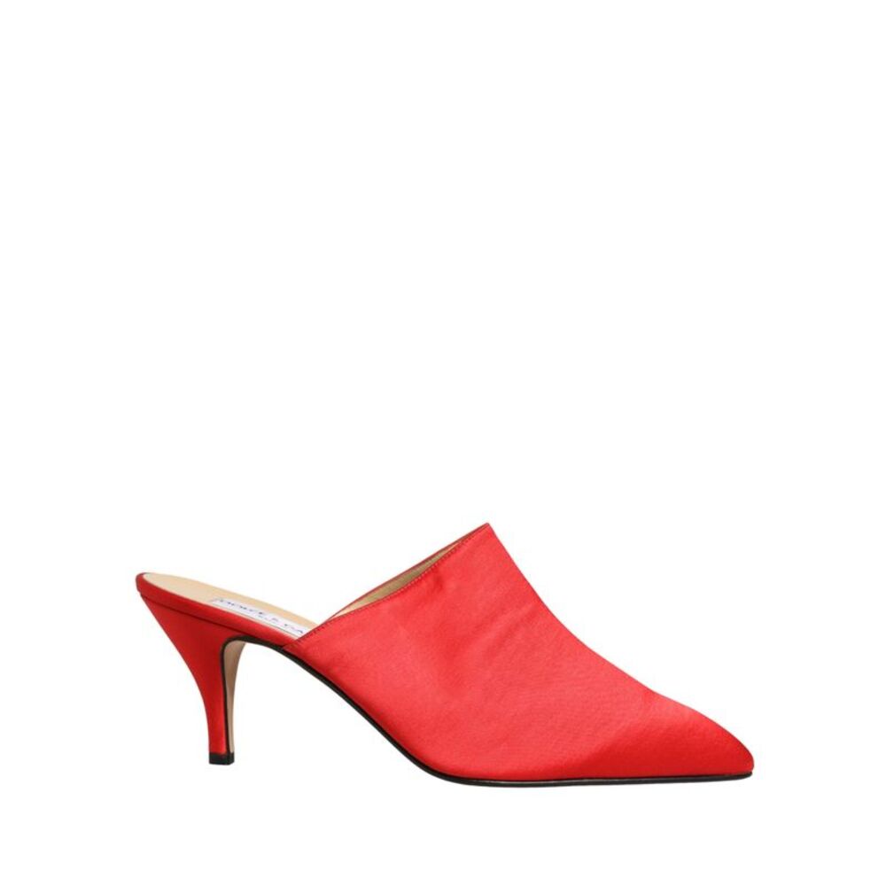 Dolce & Gabbana Red Suede Heel Mule Women's Shoes